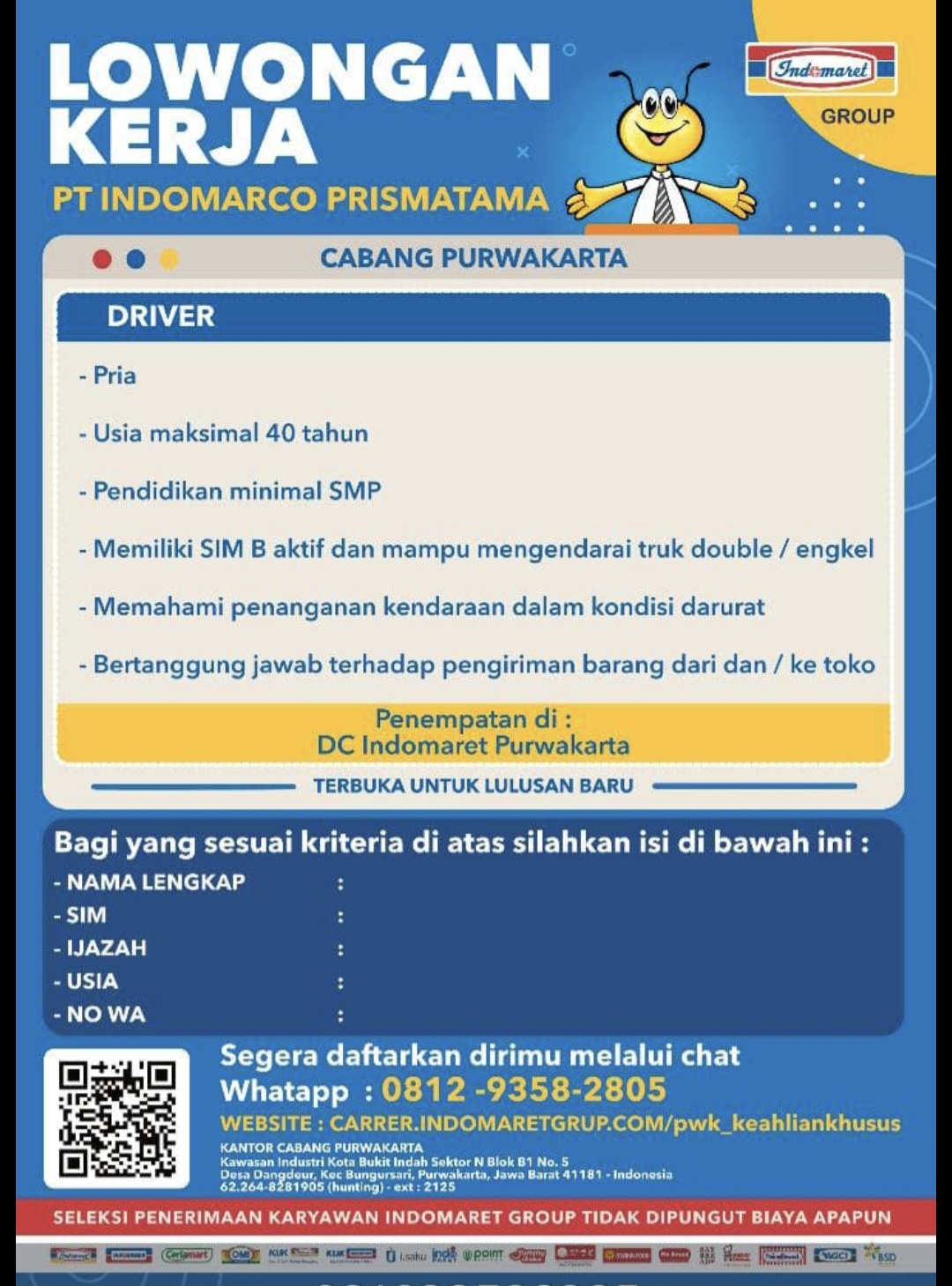 Foto lowongan DRIVER