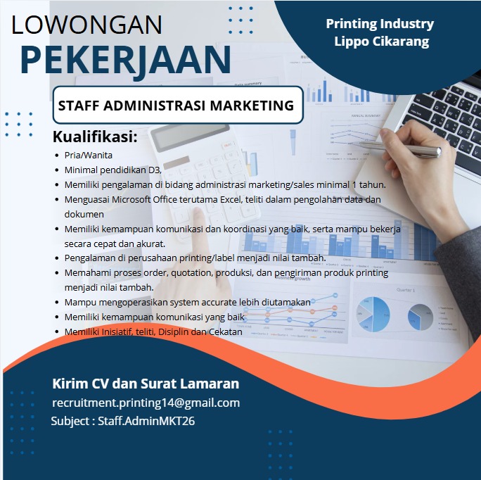 Foto lowongan Staff Administrasi Marketing